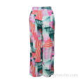 Women Popular Colorful Geometric Print Straight Pants